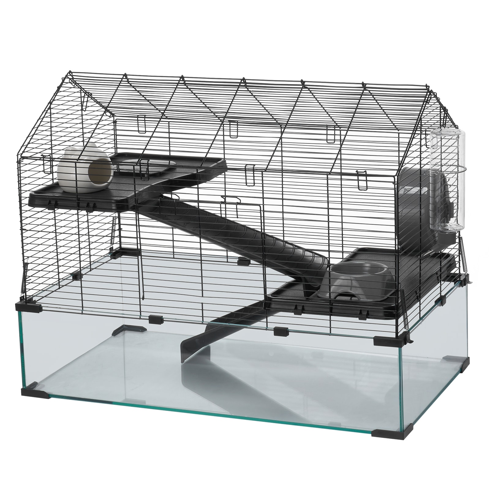 Wire Hamster Cage Habitat 29.5in Pet Rodent Gerbil Mice Small Animal House_maomaolike.com